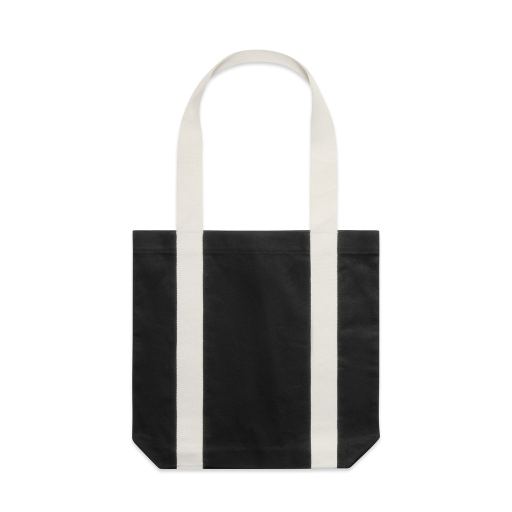 Two-Tone Carrie Tote - BLACK/CREAM