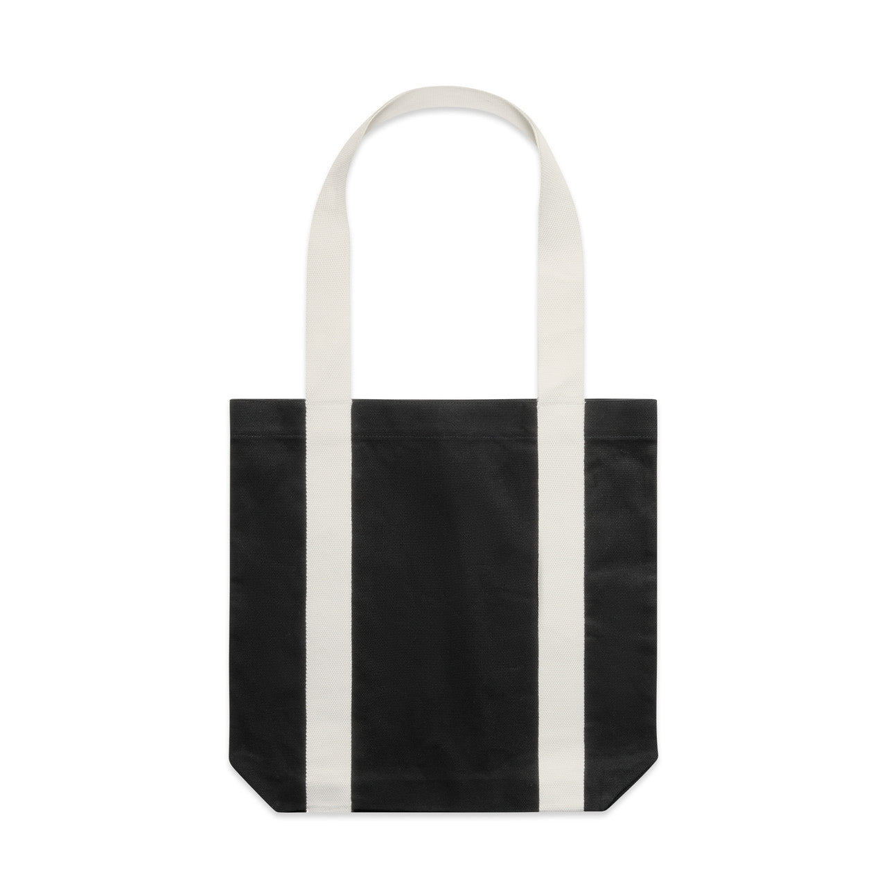 Two-Tone Carrie Tote - BLACK/CREAM