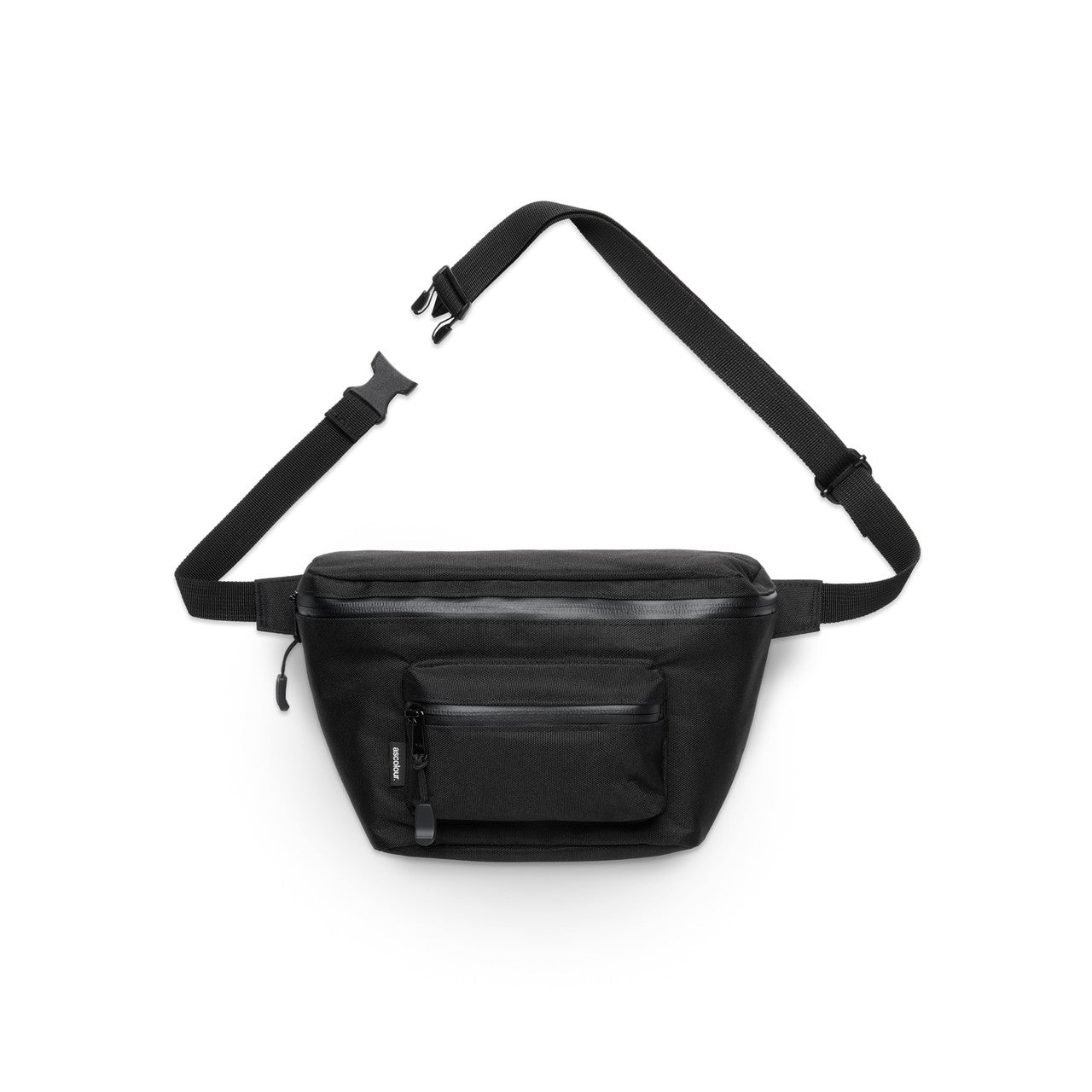 Recycled Pocket Waist Bag - BLACK