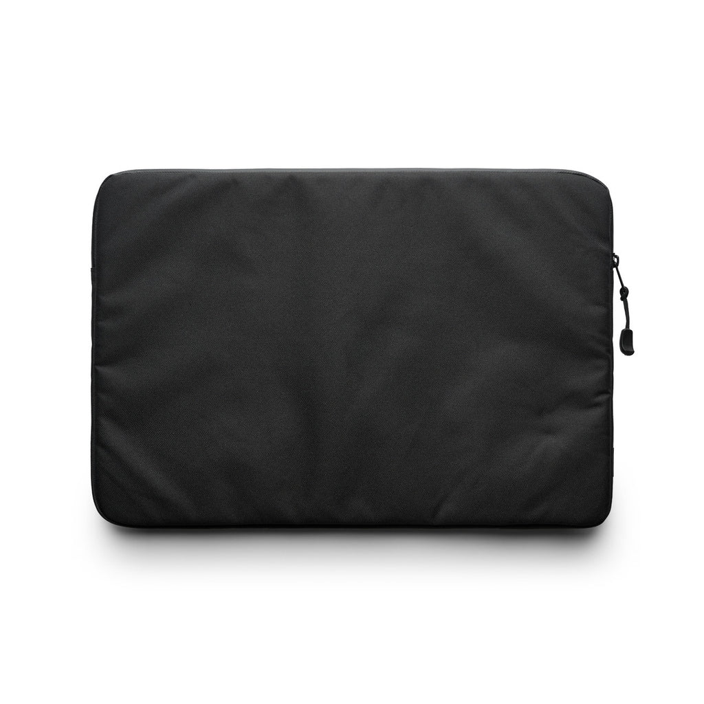 Recycled Laptop Sleeve - BLACK - BACK