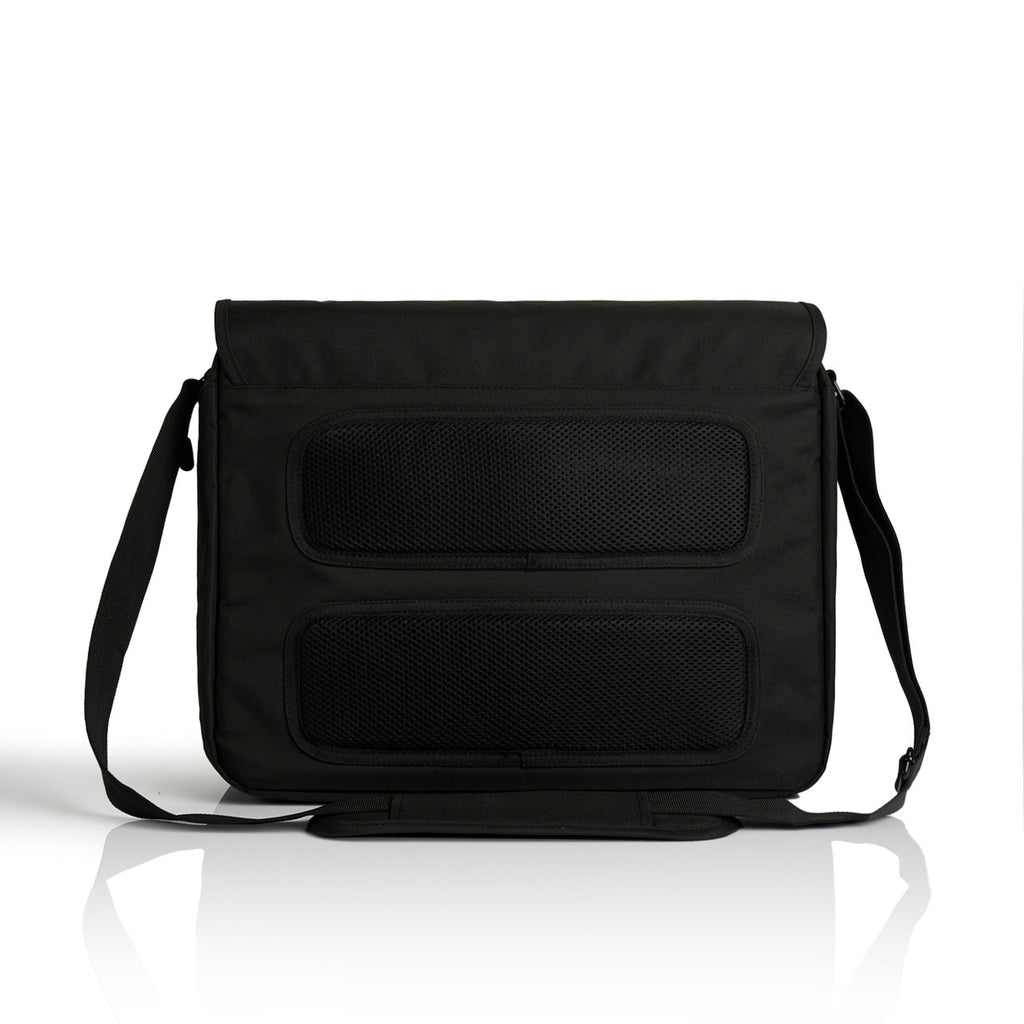 Recycled Messenger Bag - BLACK - BACK