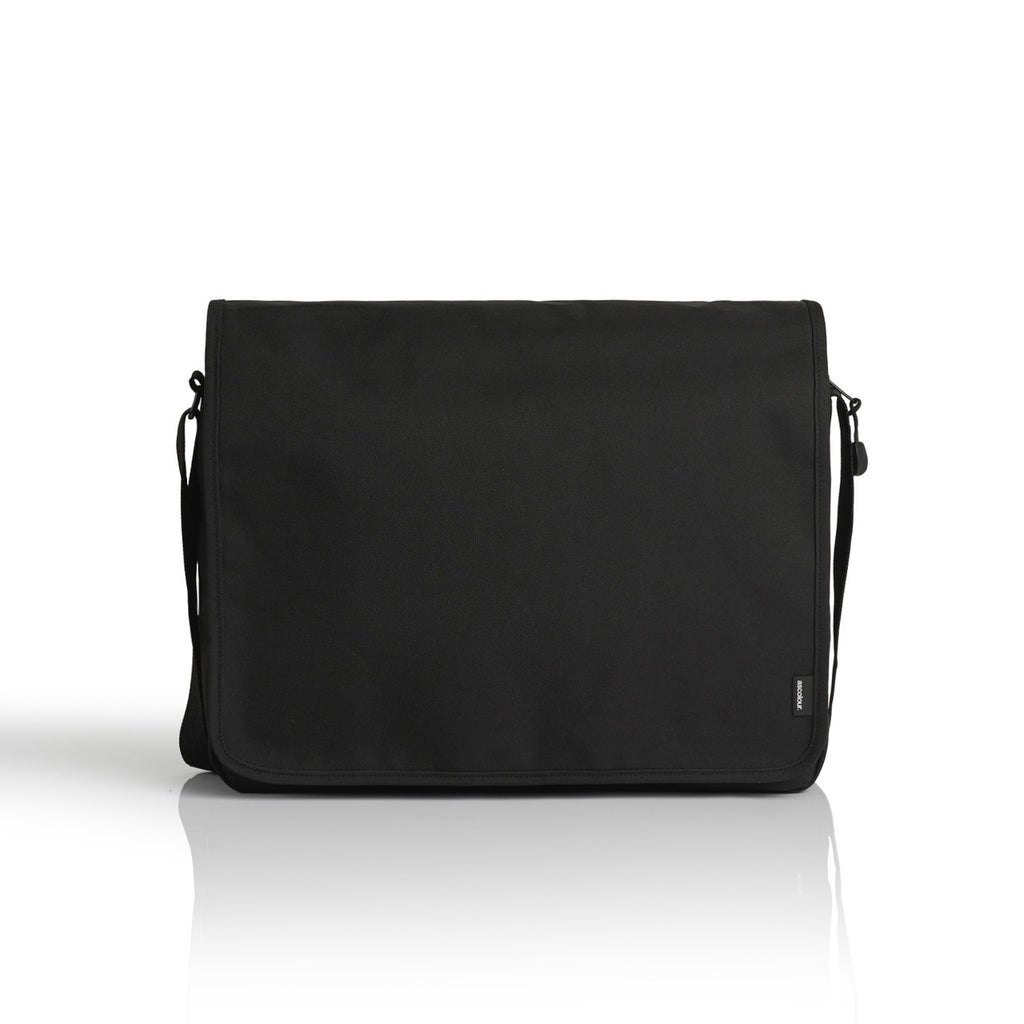 Recycled Messenger Bag - BLACK