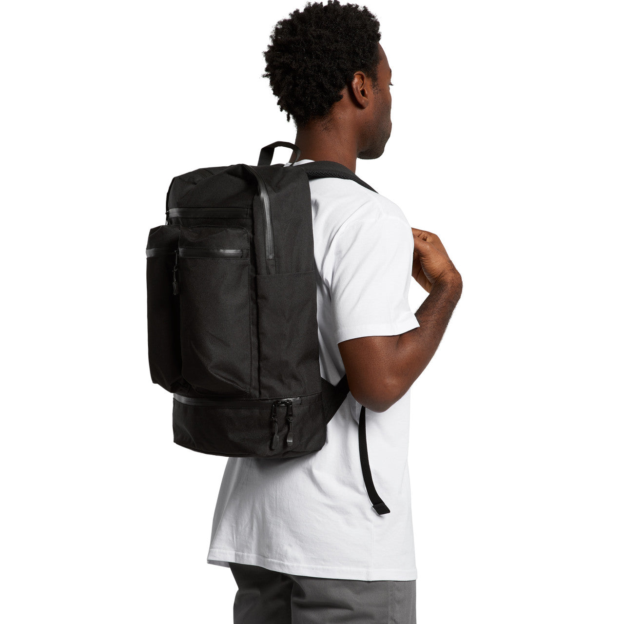 Recycled Travel Backpack - FRONT