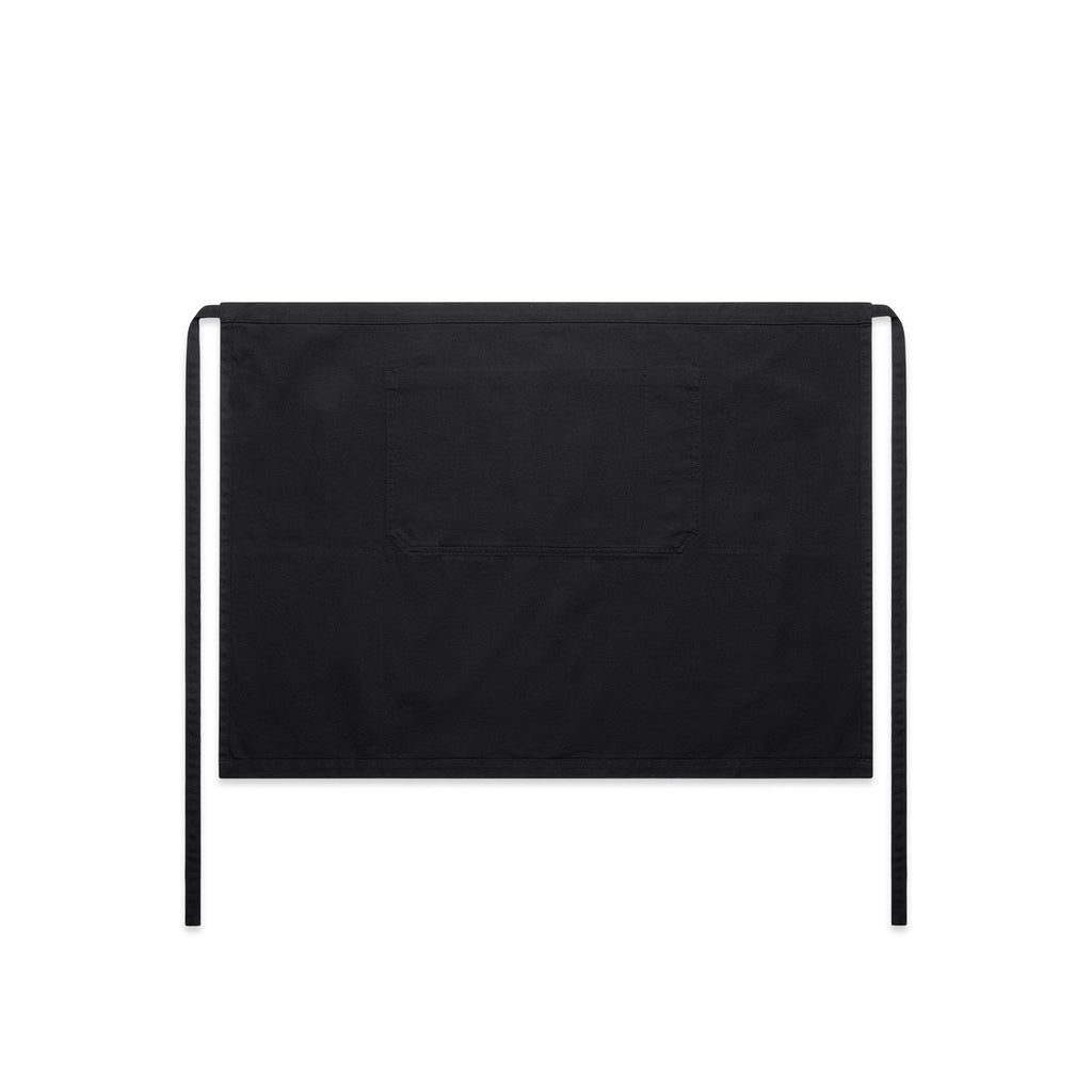 Canvas Half Apron - BLACK - BACK