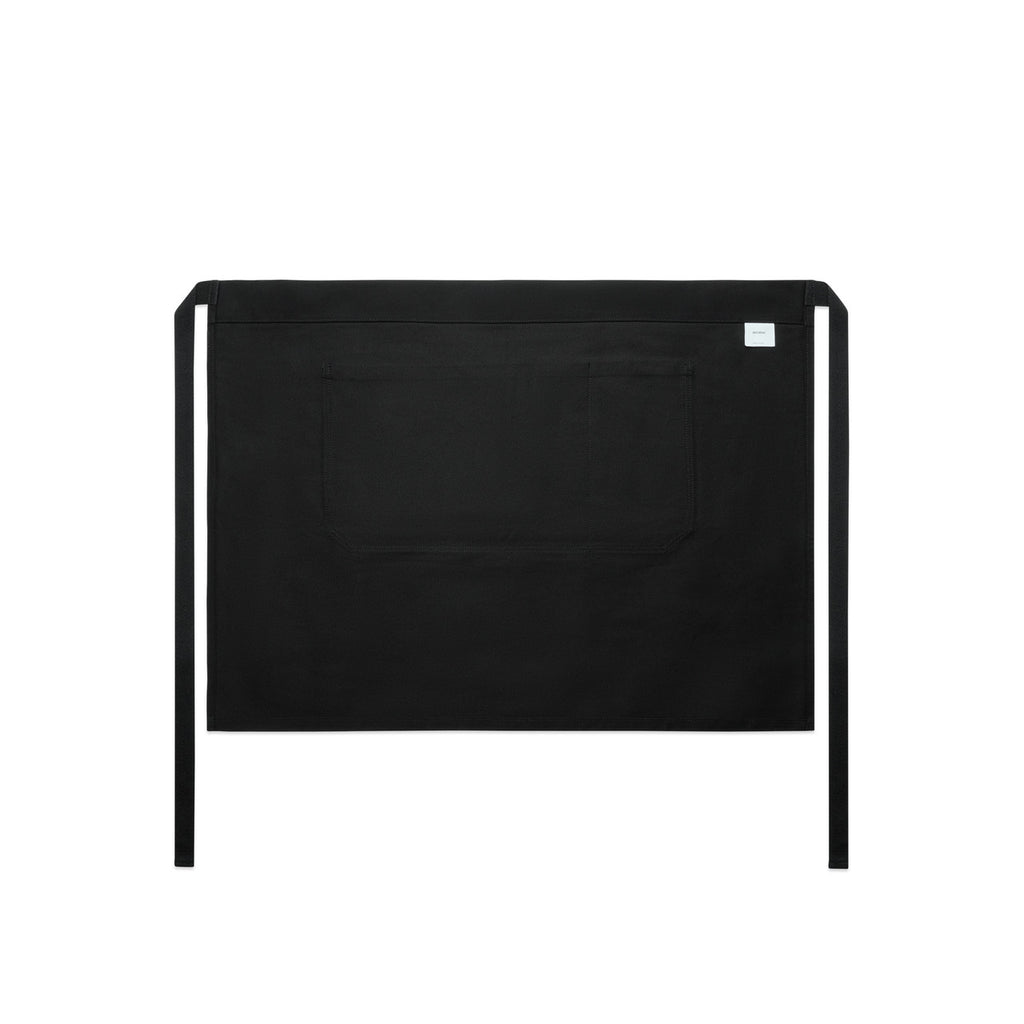 Carrie Half Apron - BLACK - BACK