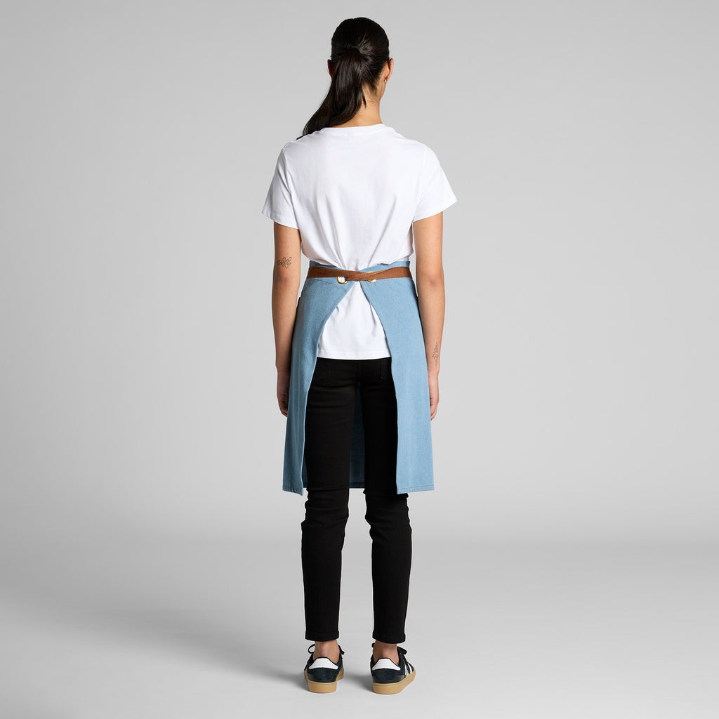 Denim Half Apron - BACK