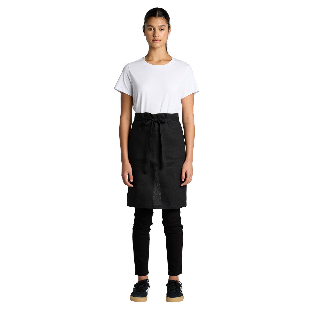 Linen Half Apron - FRONT