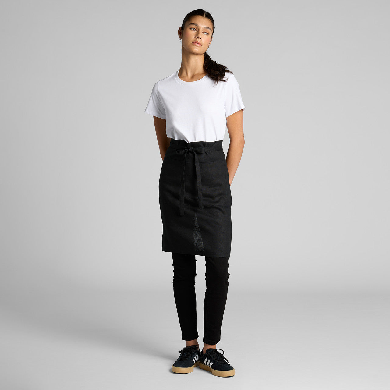 Linen Half Apron - BACK
