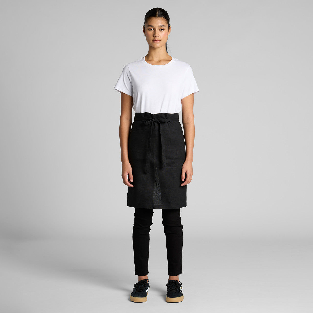 Linen Half Apron - MAIN