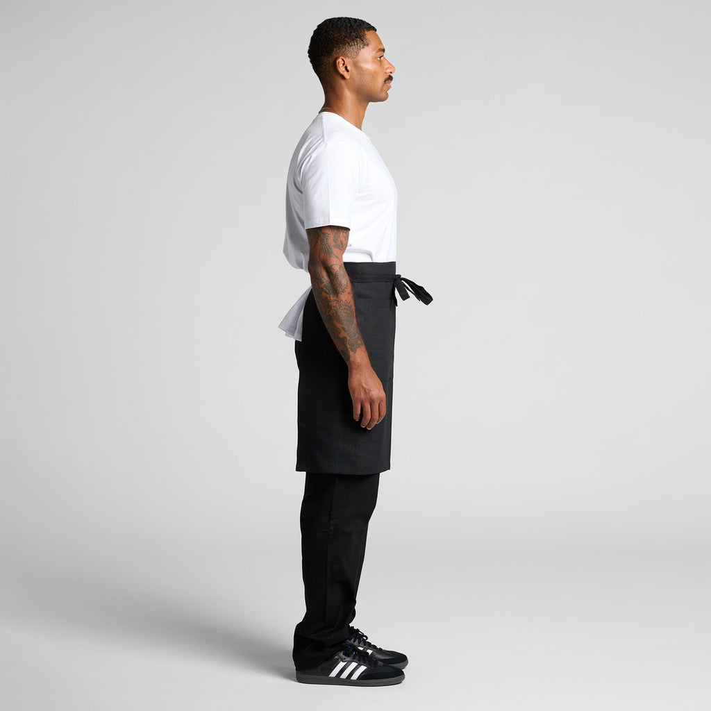 Linen Half Apron - SIDE