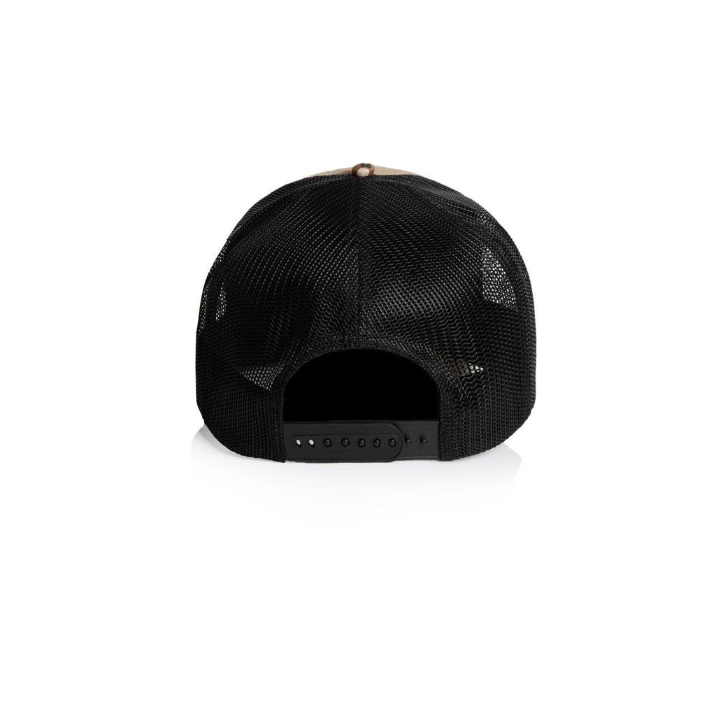 Stock Contrast Camo Trucker | 1110C - DESERT CAMO/BLACK - BACK