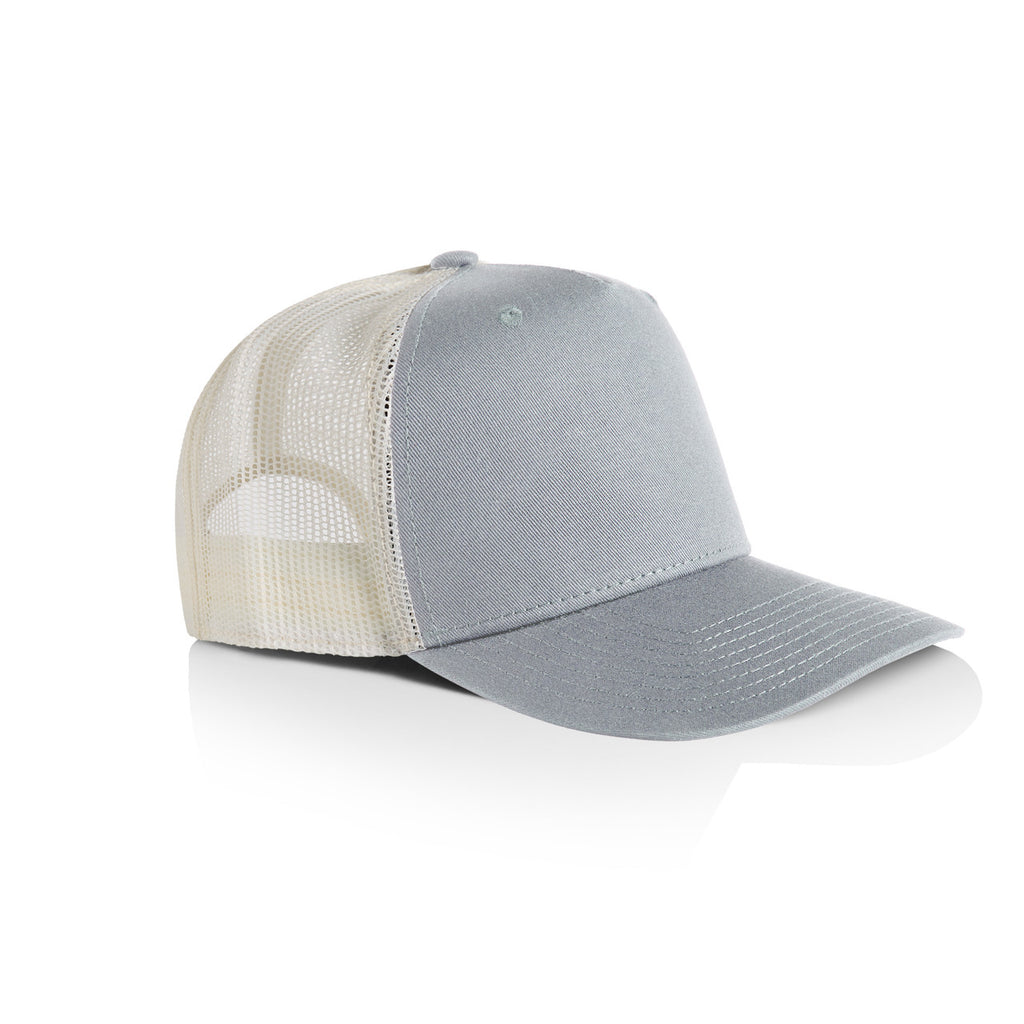 Stock Contrast Trucker - SMOKE_ECRU - SIDE