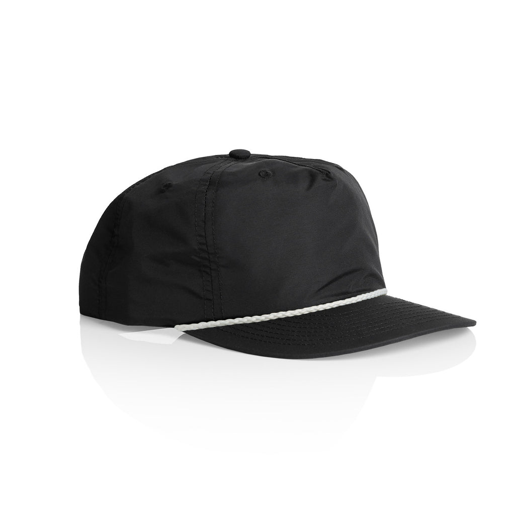 Surf Rope Cap - BLACK/WHITE - SIDE