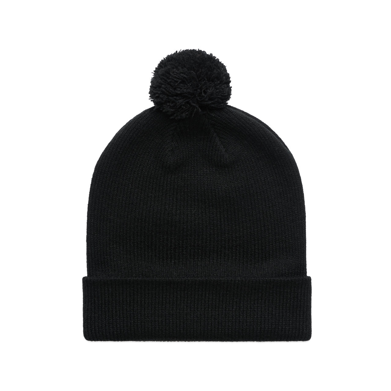 Pom Pom Beanie - BLACK