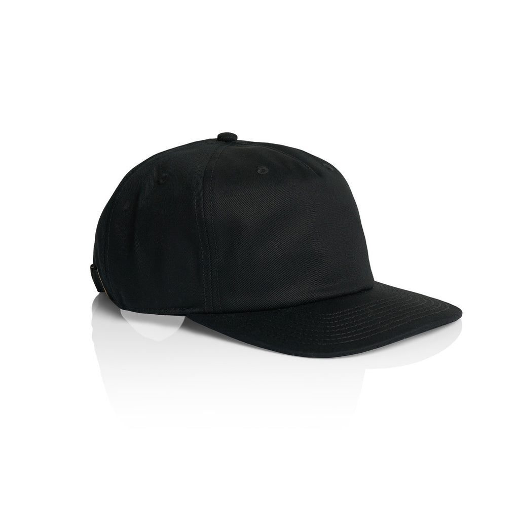 Class Five Panel Cap - BLACK - SIDE
