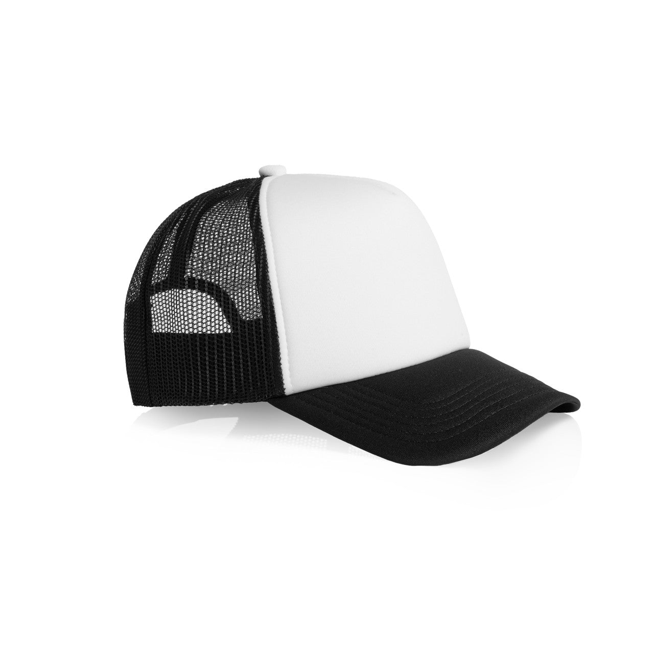 Frame Foam Two-Tone Trucker - WHITE/BLACK - SIDE