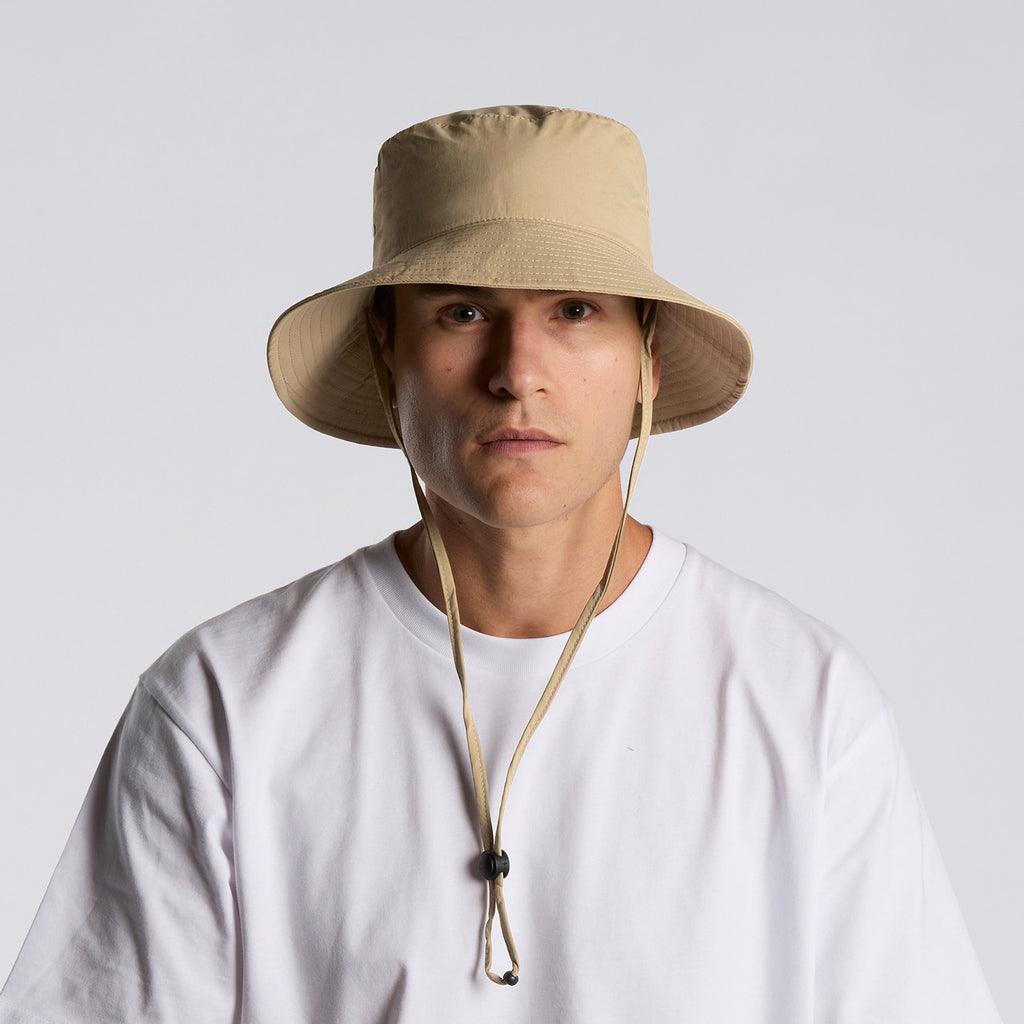 Nylon Wide Brim Bucket Hat - TURN