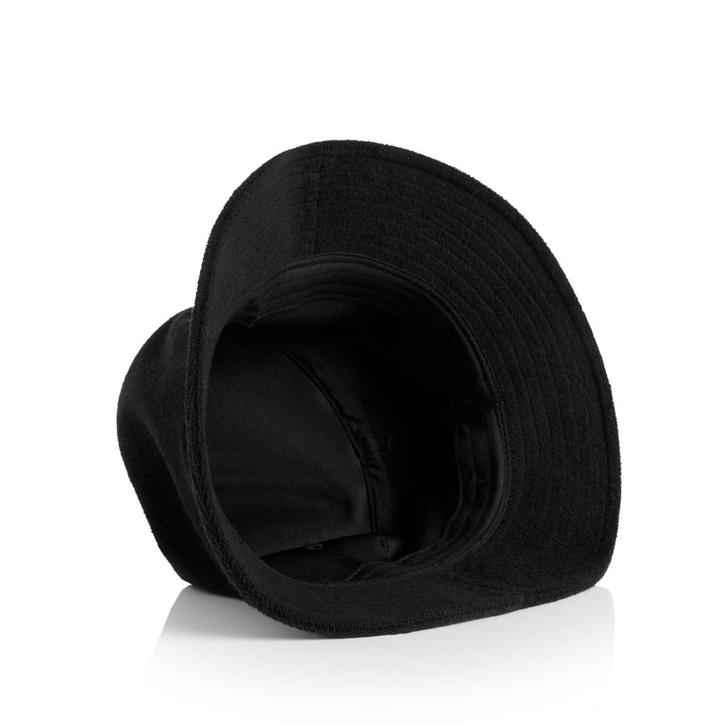 Terry Bucket Hat - BLACK - BACK