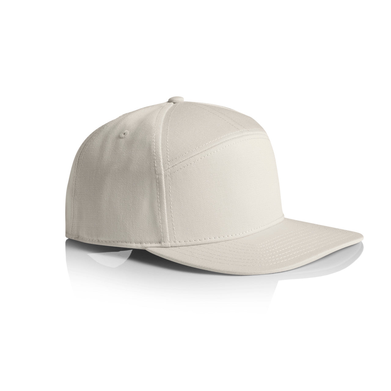 Stock 7-Panel Cap - BONE - SIDE
