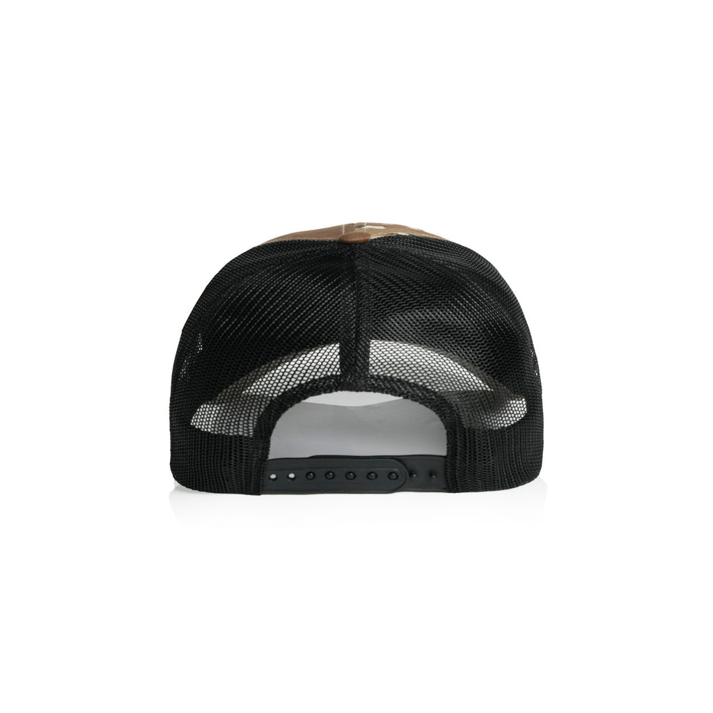 Mesh Contrast Camo Cap | 1191C - DESERT CAMO/BLACK - BACK