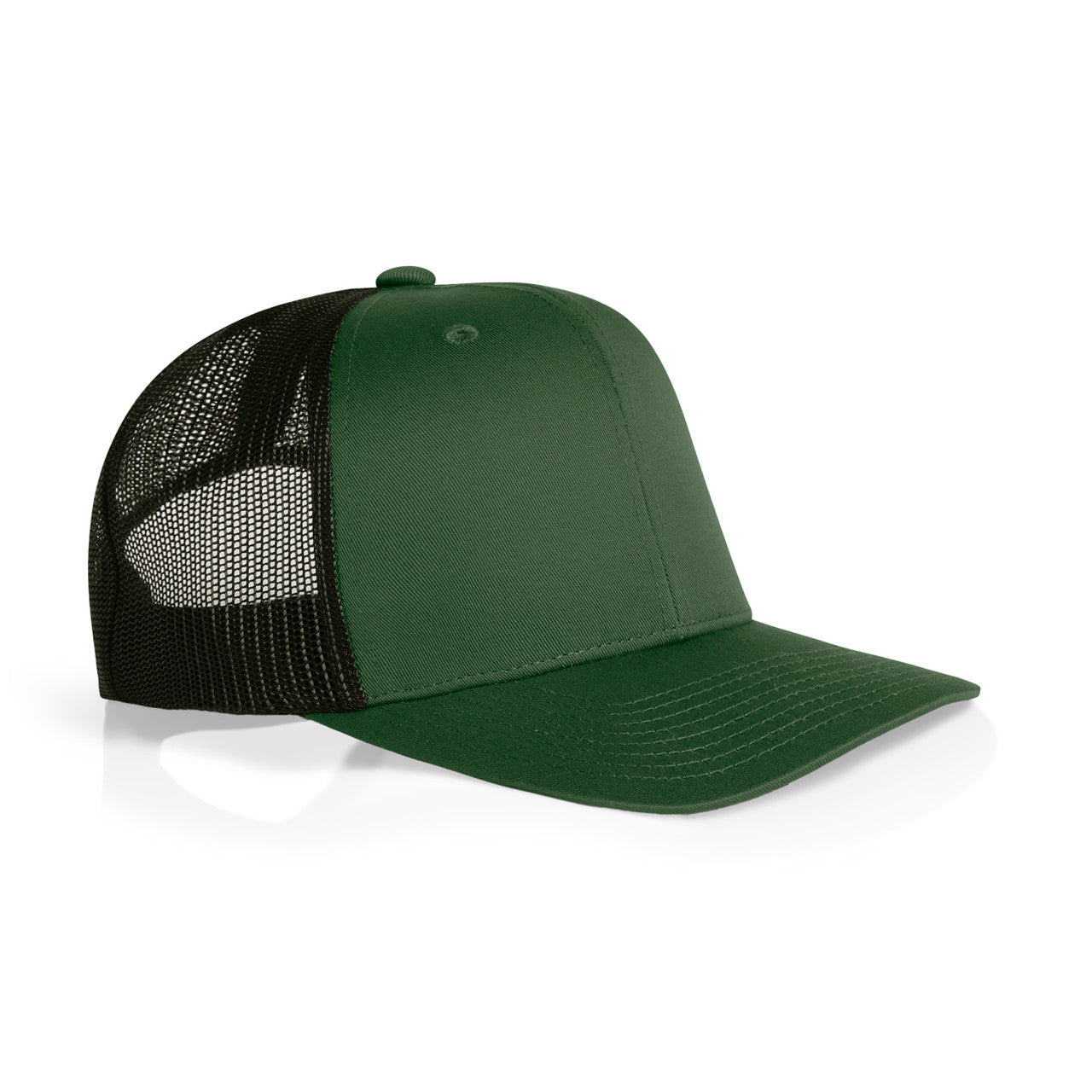 Mesh Contrast Trucker Cap - FOREST_BLACK - SIDE