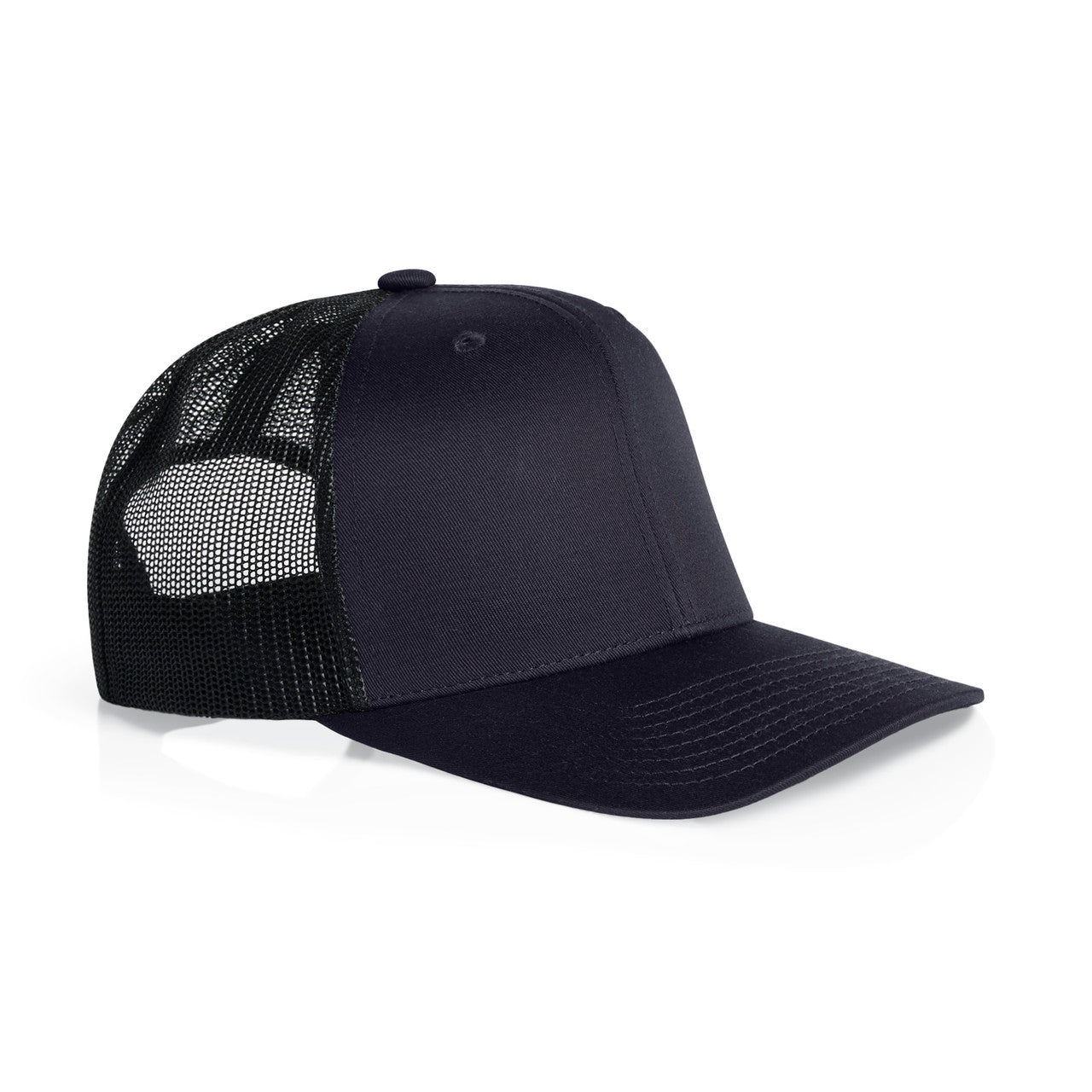 Mesh Contrast Trucker Cap - INK_BLUE_BLACK - SIDE