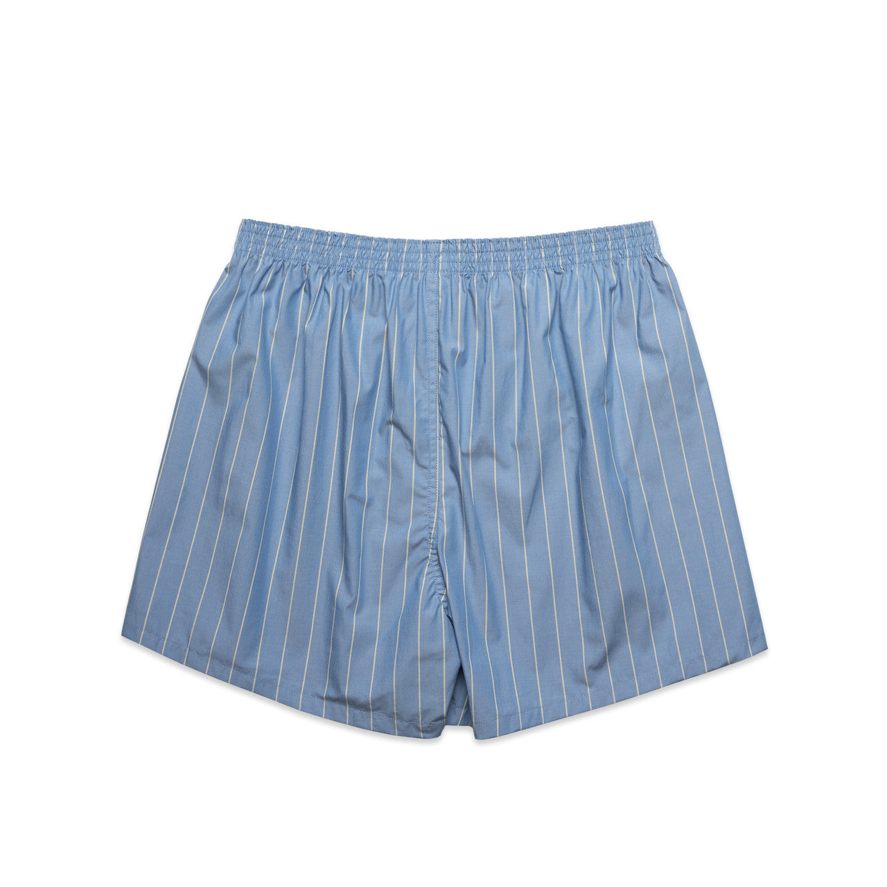 Boxer Fine Stripe Shorts - MID BLUE/NATURAL - BACK