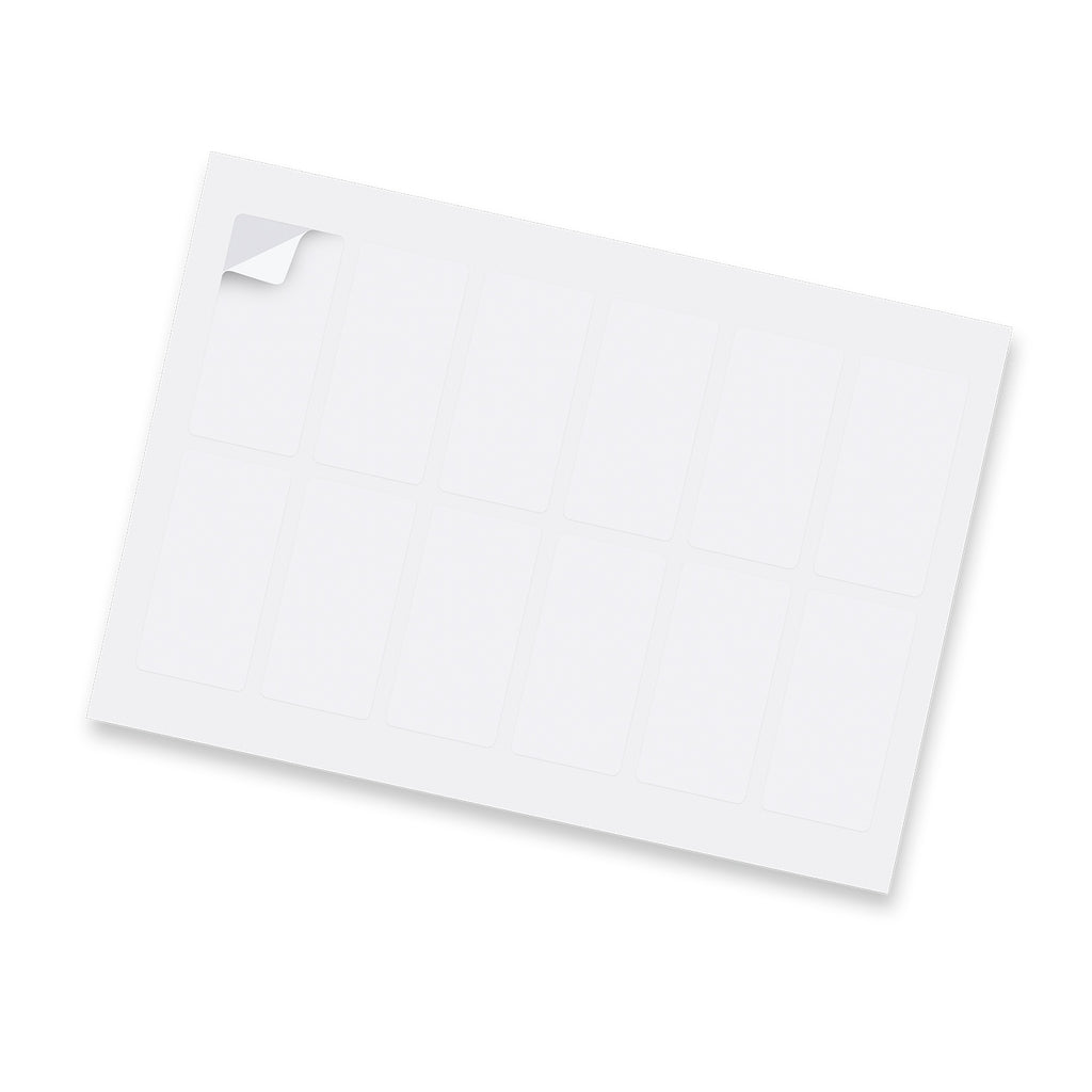 Sticker Sheet 40 x 80mm Rectangle - Matte