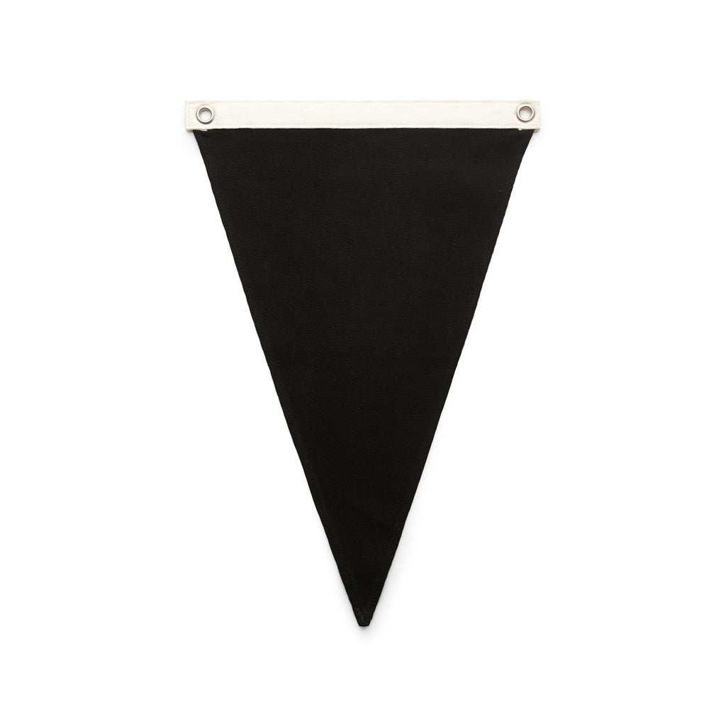 Canvas Pennant Flag - BLACK