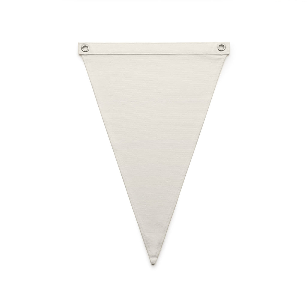 Canvas Pennant Flag - CREAM