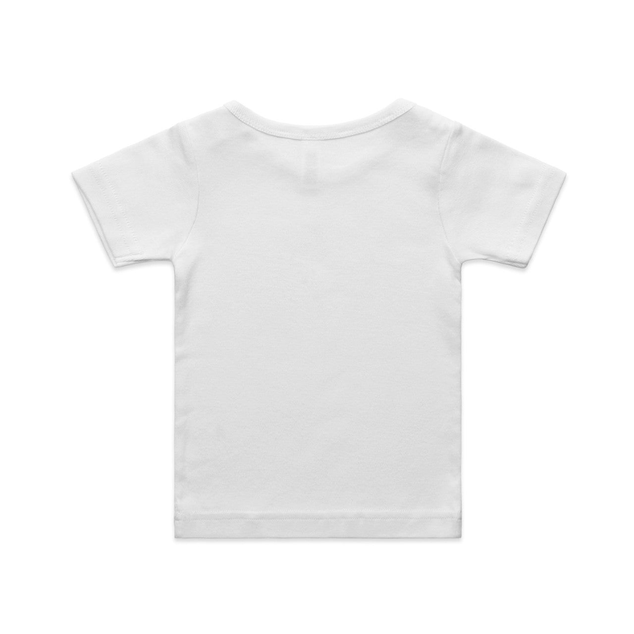 Organic Infant Wee Tee - WHITE - BACK