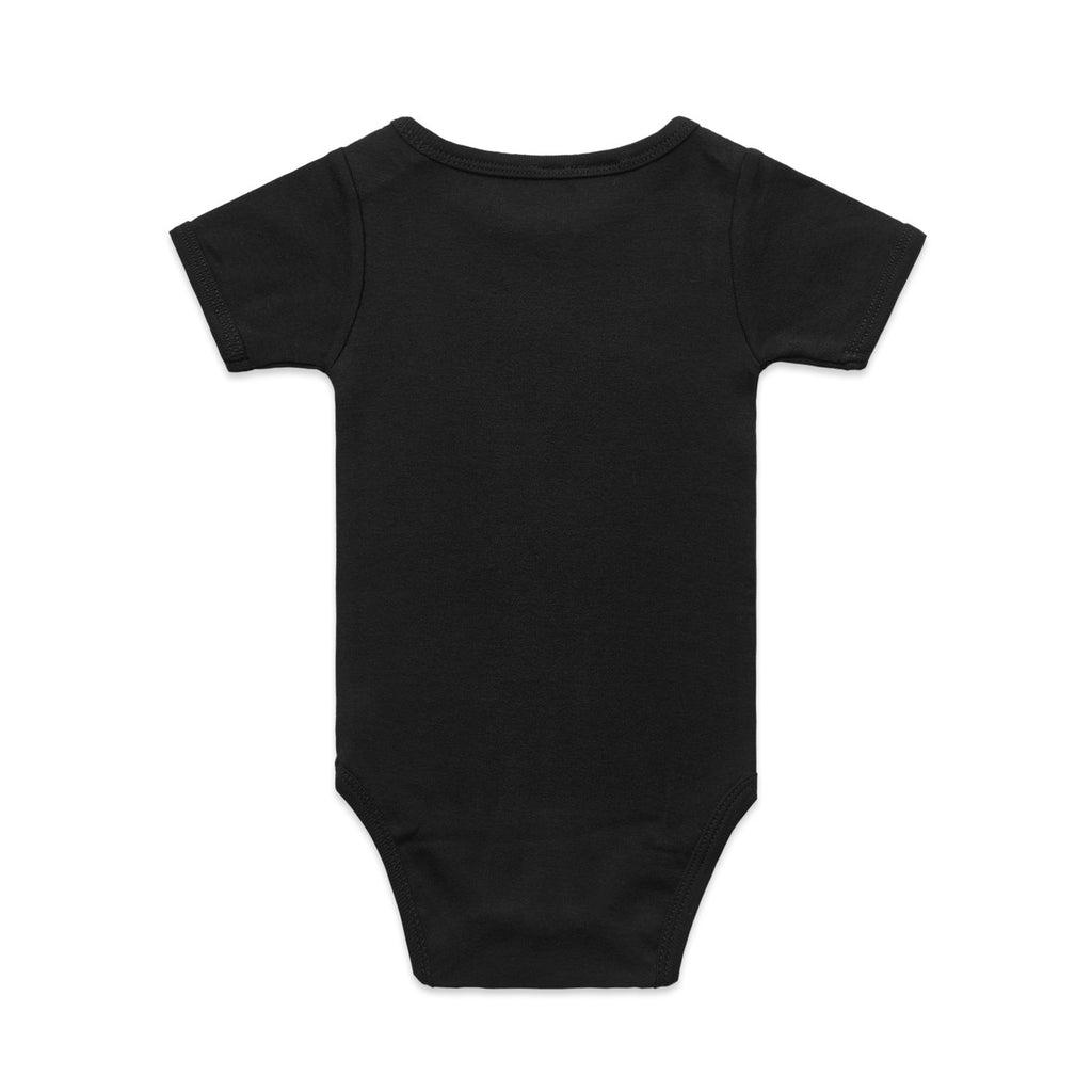 Organic Infant Mini-Me One-Piece - BLACK - BACK