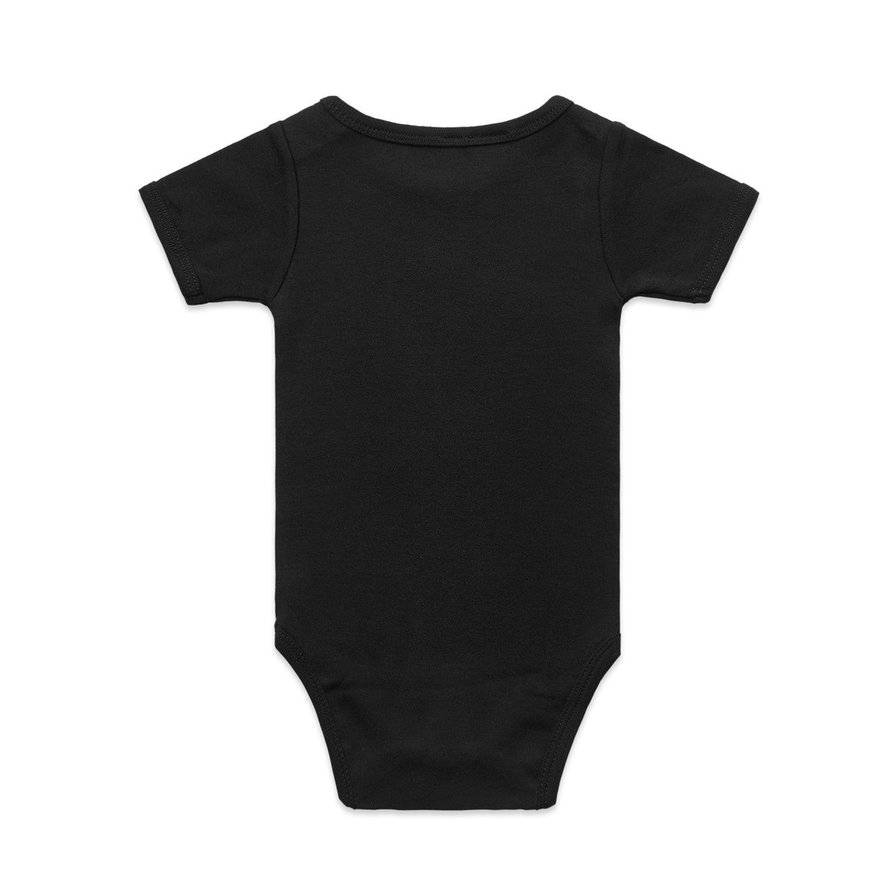 Organic Infant Mini-Me One-Piece - BLACK - BACK