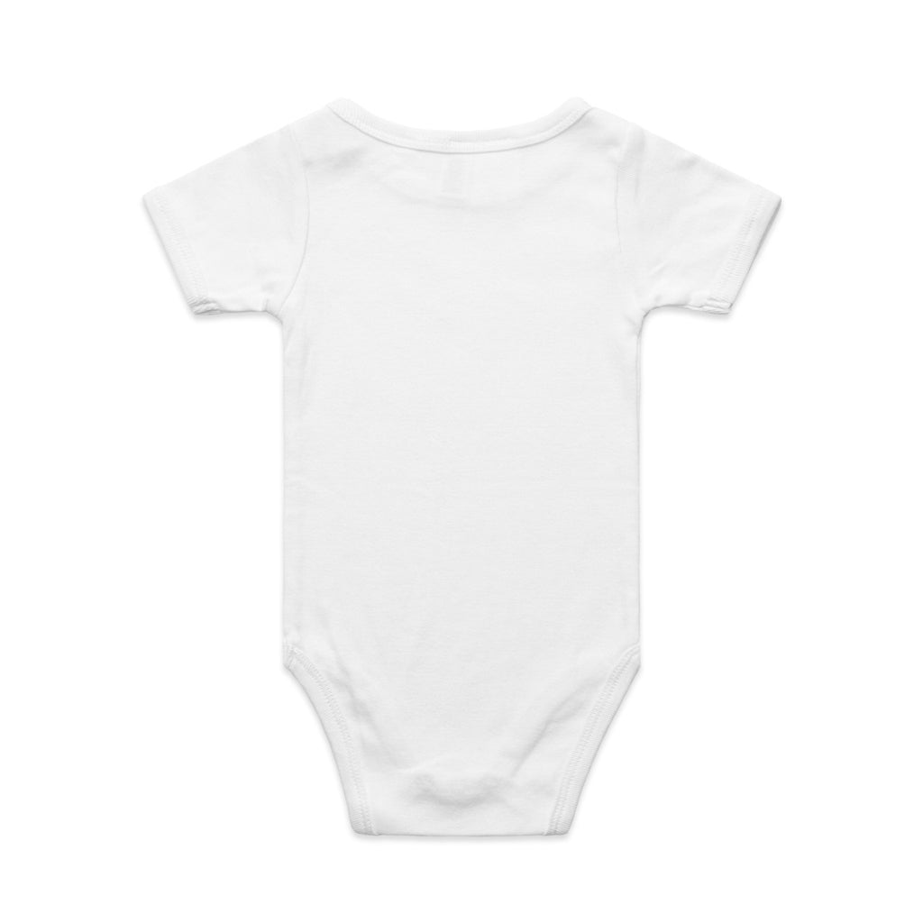 Organic Infant Mini-Me One-Piece - WHITE - BACK