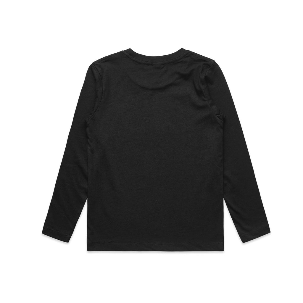 Youth Staple L/S Tee - BLACK - BACK