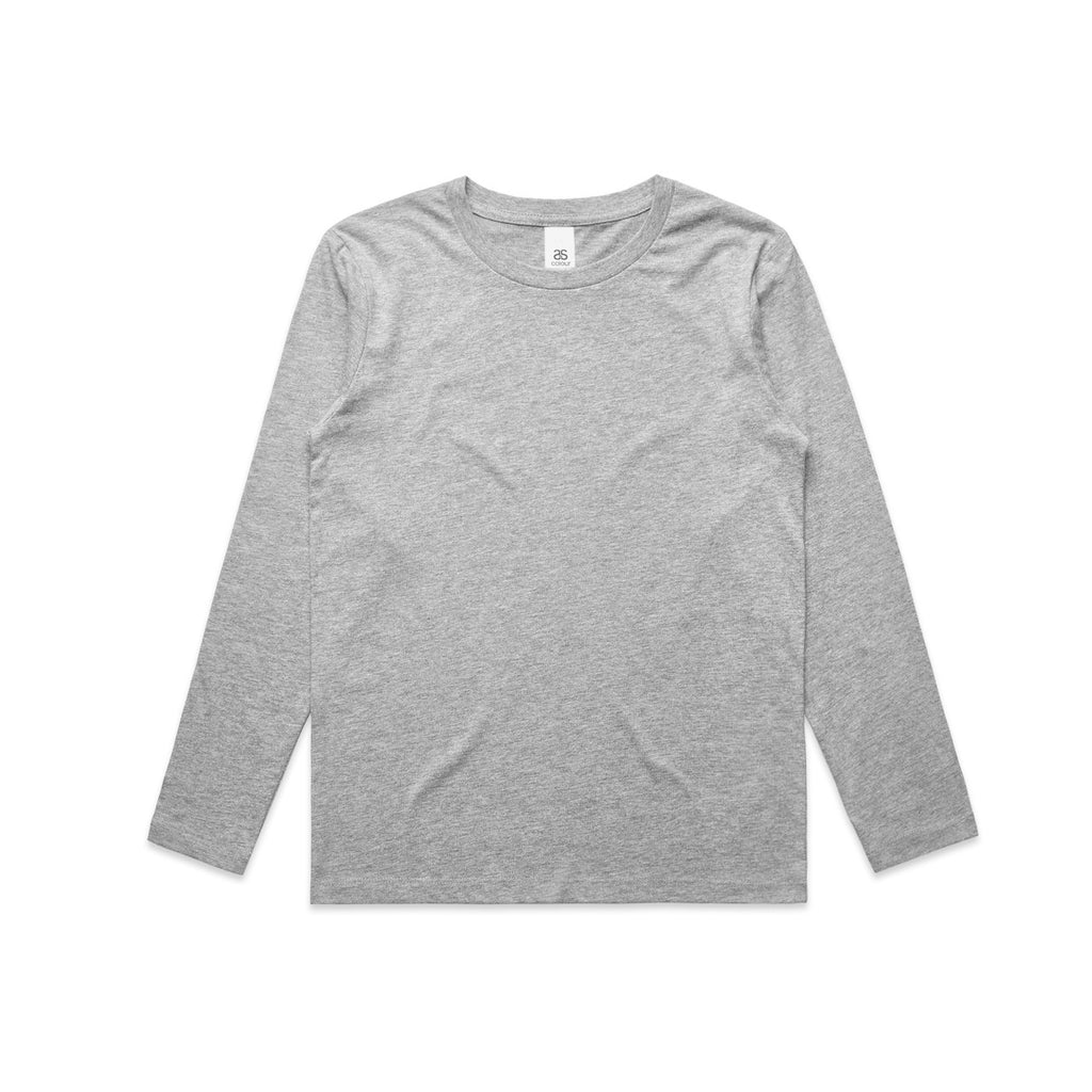 Youth Staple L/S Tee - GREY MARLE