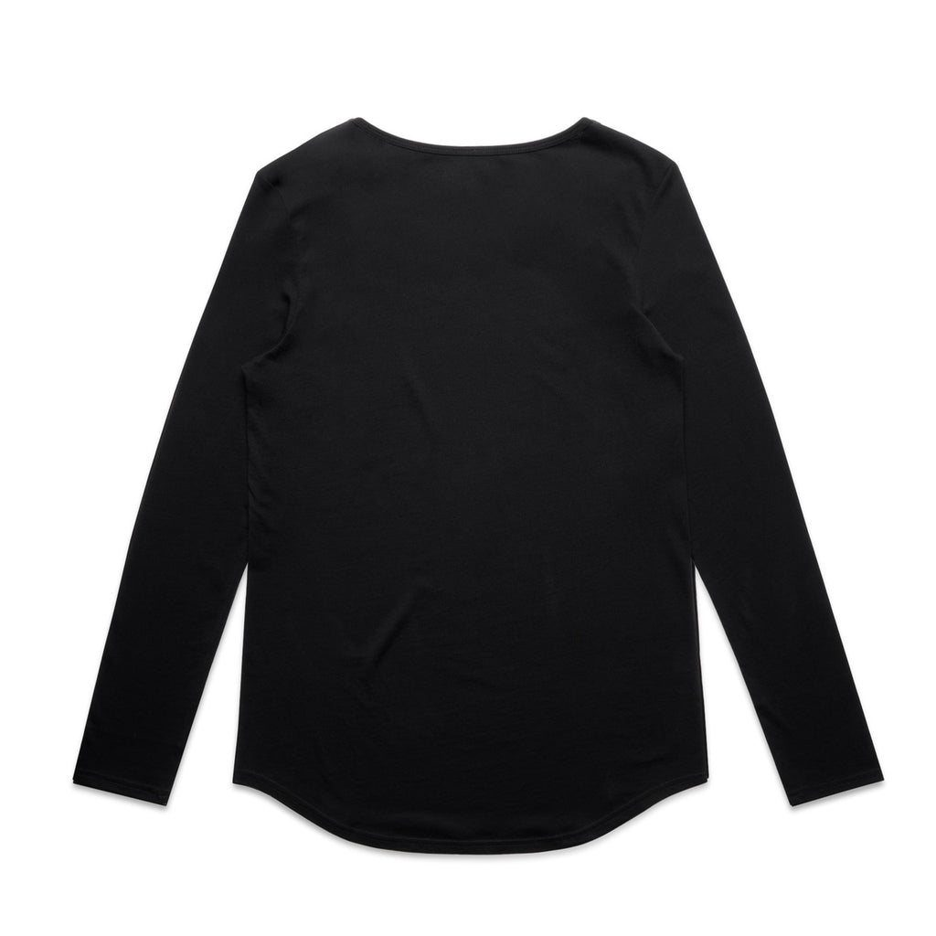 Wo's Mali L/S Tee - BLACK - BACK