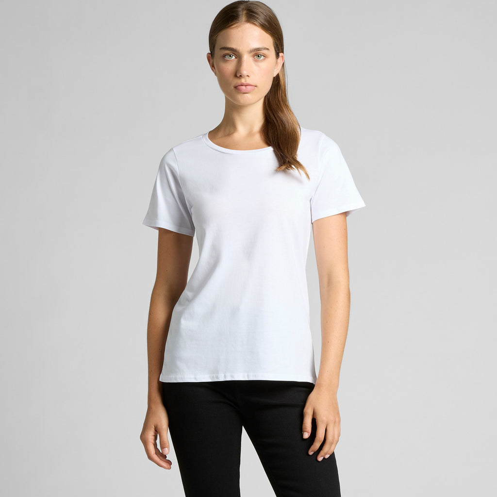 Wo's Shallow Scoop Tee - BACK