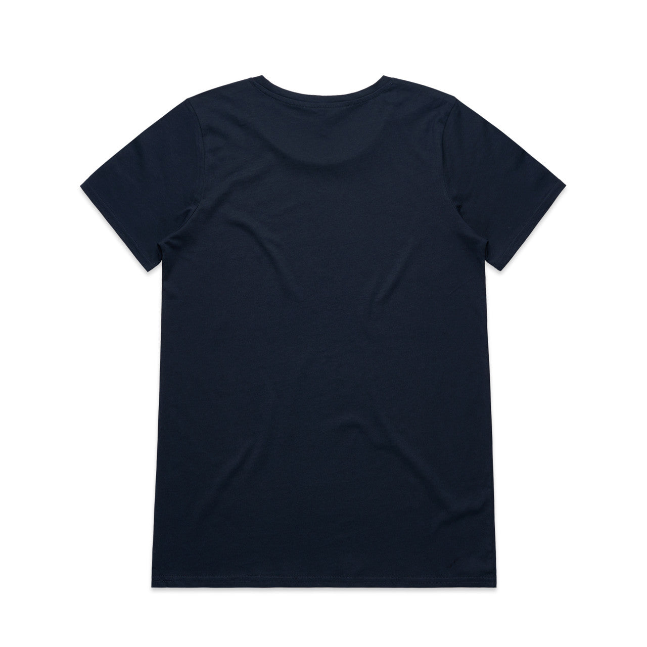 Wo's Shallow Scoop Tee - NAVY - BACK