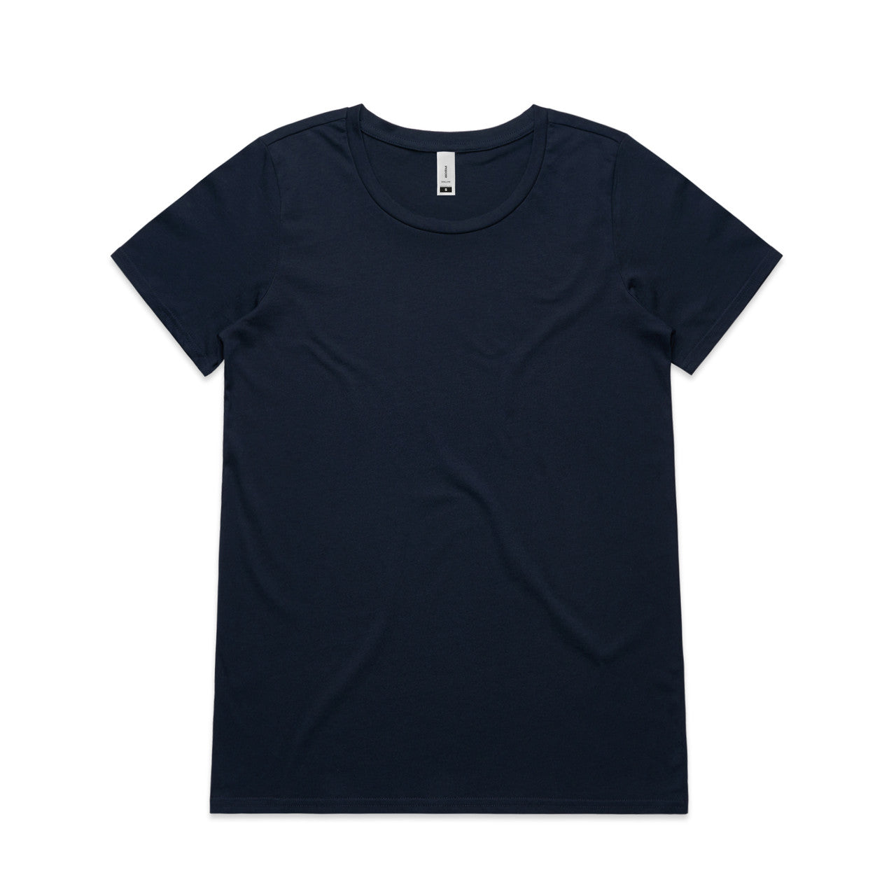 Wo's Shallow Scoop Tee - NAVY