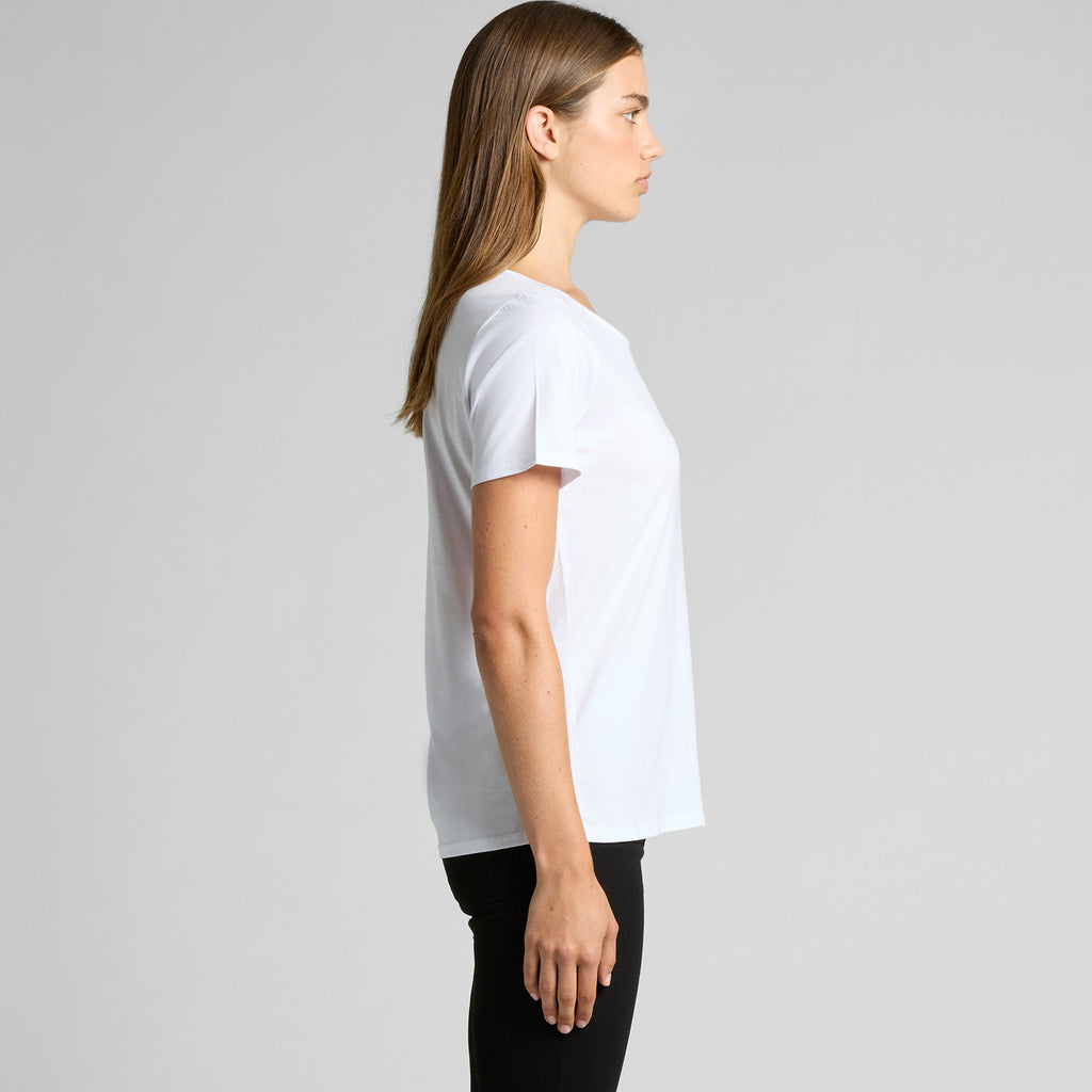 Wo's Shallow Scoop Tee - SIDE