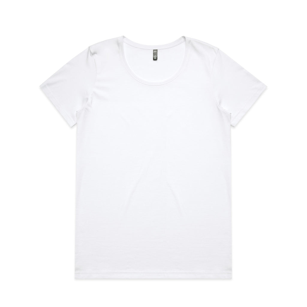 Wo's Maple Scoop Tee - WHITE