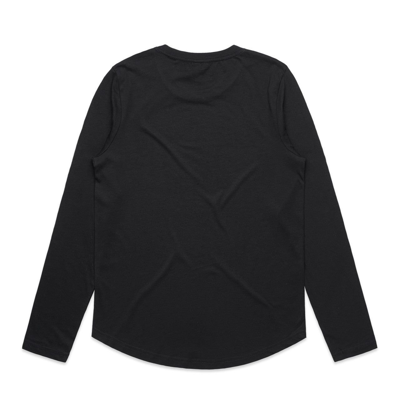 Wo's Maple Curve L/S Tee - BLACK - BACK