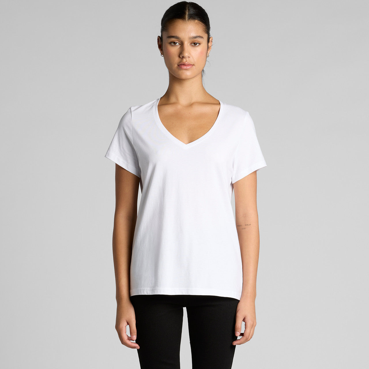 Wo's Maple V Neck Tee - MAIN