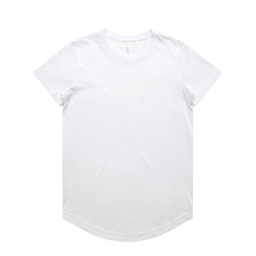 Wo's Maple Curve Tee - WHITE