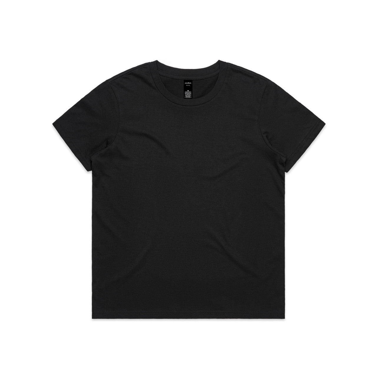 Wo's Maple Minus Tee [-8cm] - BLACK