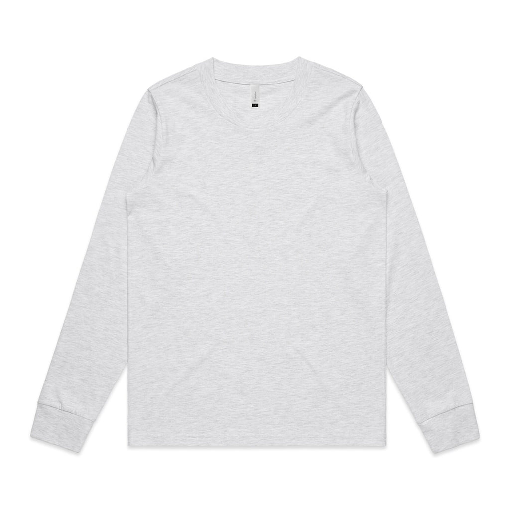Wo's Dice L/S Tee - ASH HEATHER