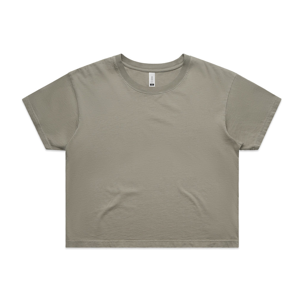 Wo's Faded Crop Tee | 4062F - FADED DUST