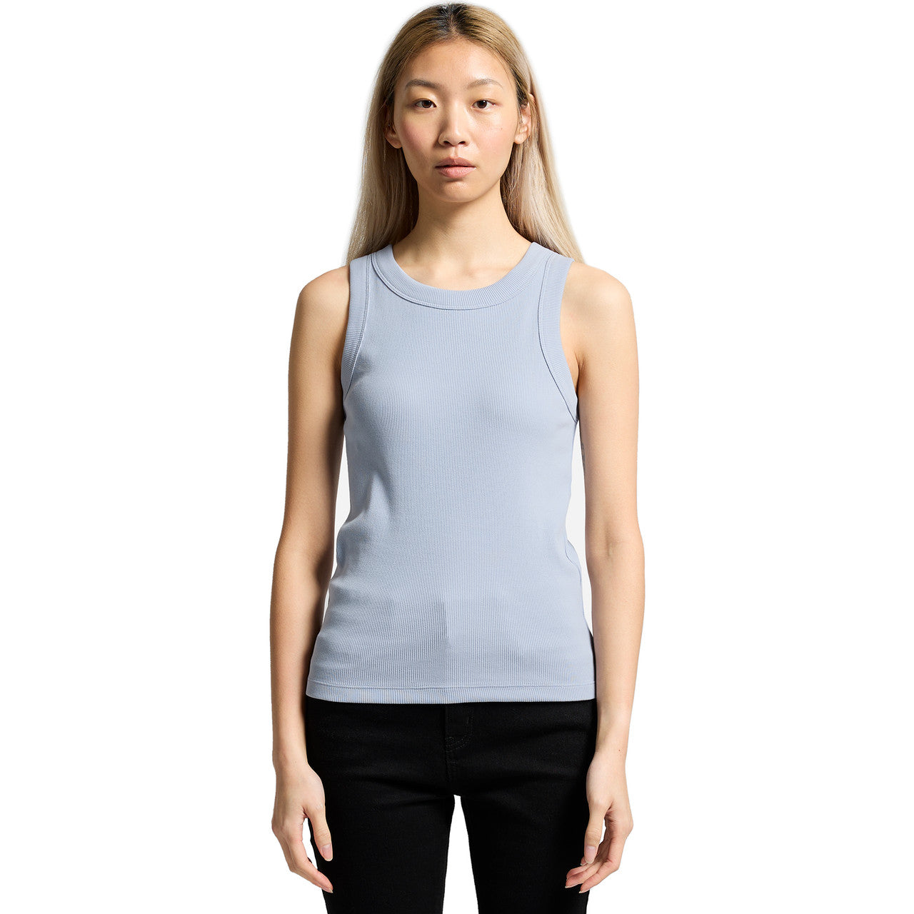 Wo's Organic Rib Tank | 4063G - FRONT