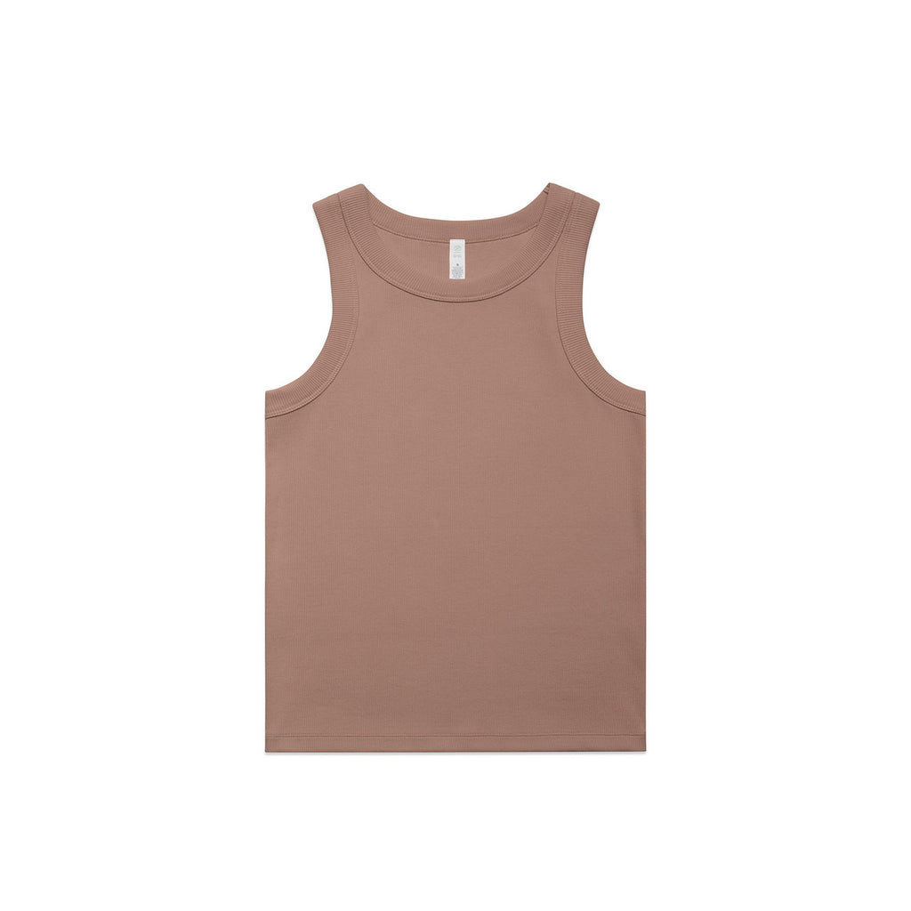 Wo's Organic Rib Tank | 4063G - HAZY PINK